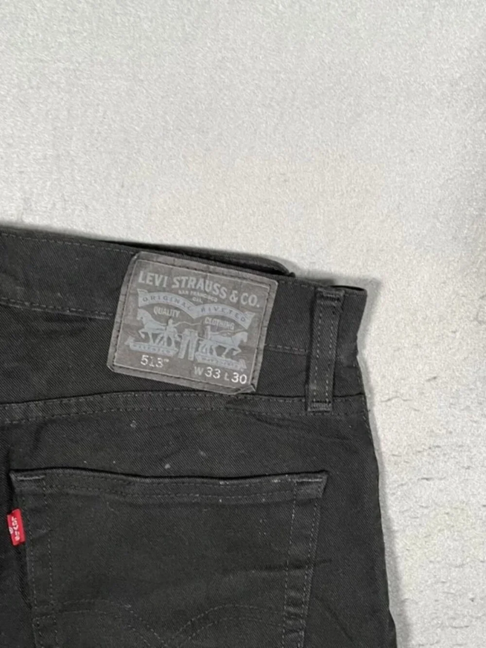 Levi’s 513 Black Classic Denim Jeans Vintage Mens W33 I30